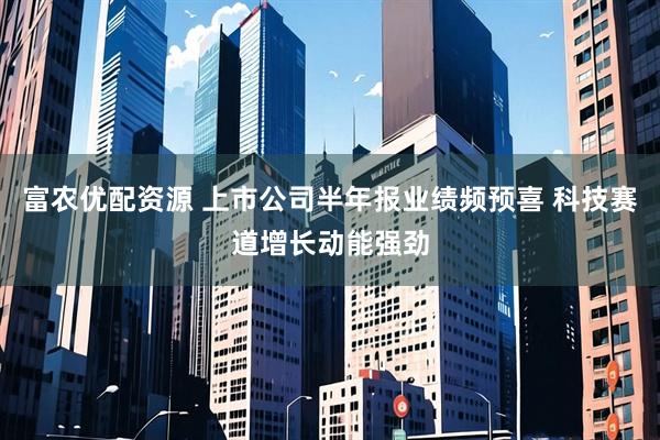 富农优配资源 上市公司半年报业绩频预喜 科技赛道增长动能强劲