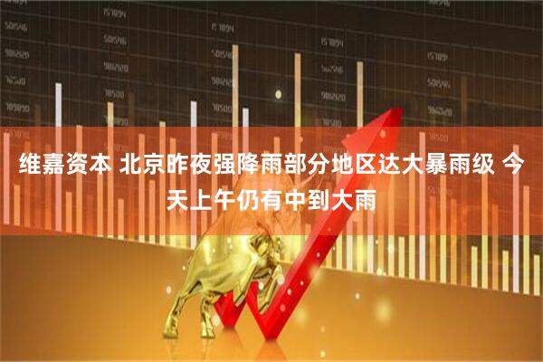 维嘉资本 北京昨夜强降雨部分地区达大暴雨级 今天上午仍有中到大雨