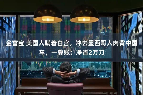 金富宝 美国人瞒着白宫，冲去墨西哥人肉背中国车，一算账：净省2万刀