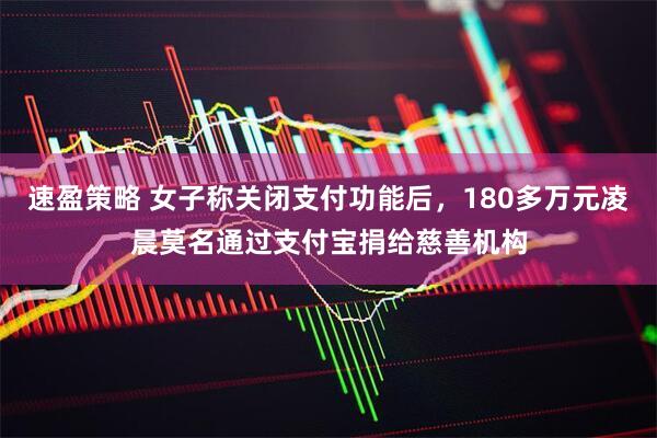 速盈策略 女子称关闭支付功能后,180多万元凌晨莫名通过支付宝捐给慈善机构